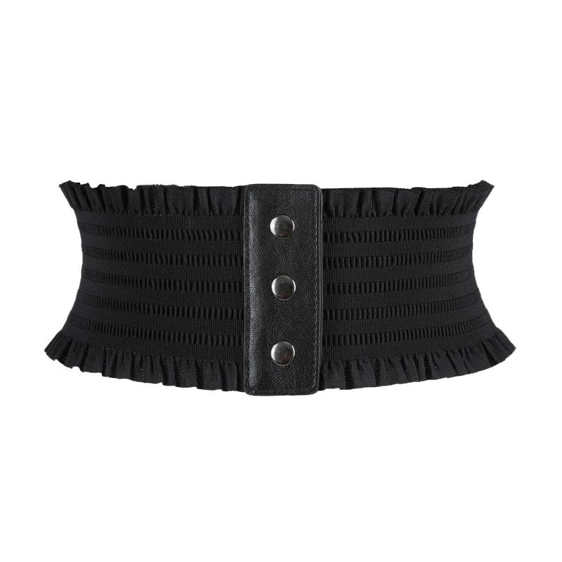 New Simple Design Women's Elastic Wide Waistband Hemline Decoration Cummerbund Ladies Overcoat Belt For Women