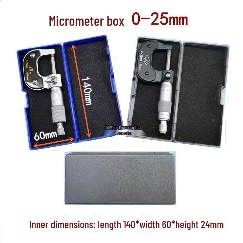 Dial Caliper, Outside Micrometer & Indicator Set with Plastic Box
