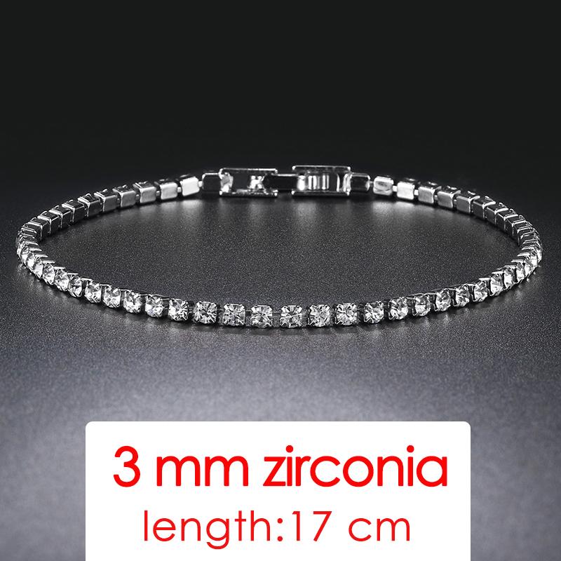 ZHOUYANG Tennis Bracelet For Women Luxury Colorful Optional 2.5mm CZ Crystal Rose Gold Color Gift Fashion Jewelry KC128