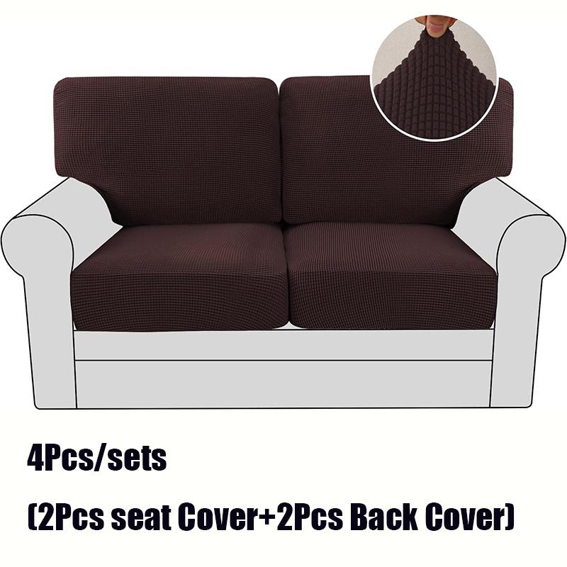 Solid Color Thickenastic Sofa Cover Living Room Protector Kids Slipcover Couch Cover Seat Cushion Washable Removable