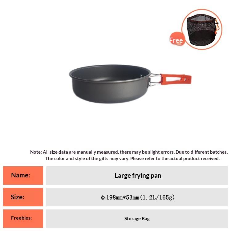 

Outdoor Camping Cookware Kit Portable Aluminum Lightweight Cooking Set with Pots Pans for Hiking Picnic Travel Tableware