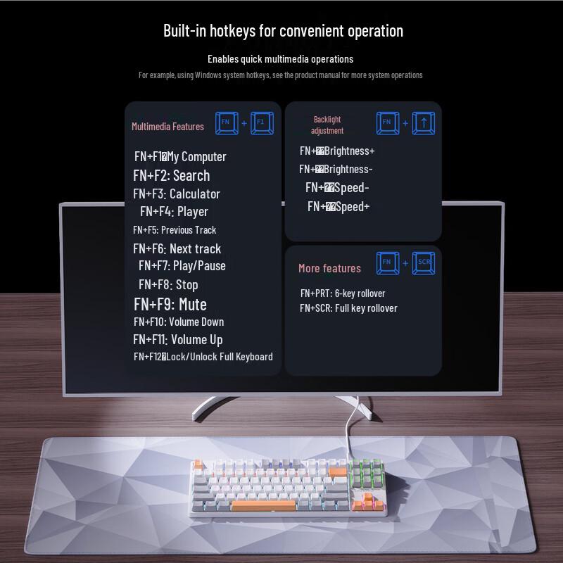 Lenovo GK10 Wired Hot-Swap Mechanical Keyboard