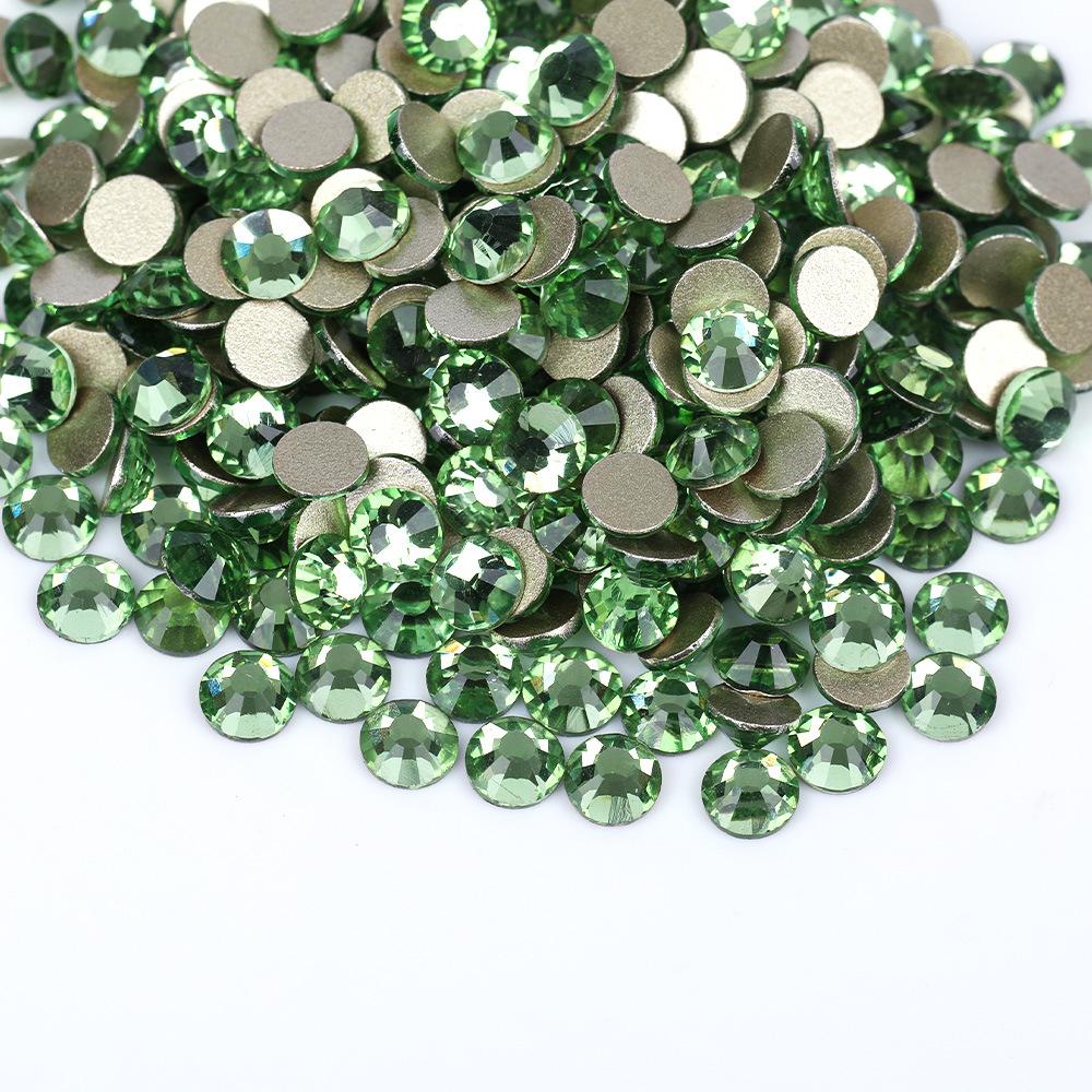 Weichen, Gold Bottom Mixed Glass Flat Bottom Diamond Nail Drill, Decorative Mobile Phone Case Diy Nail Accessories Rhinestone Jewelry