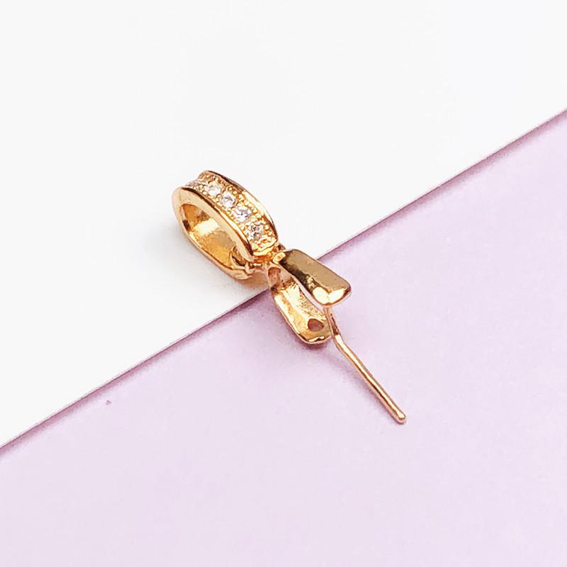 

S925 Серебряный 18-каратный розово-золотой кулон с пряжкой из нефрита в форме дынного семени