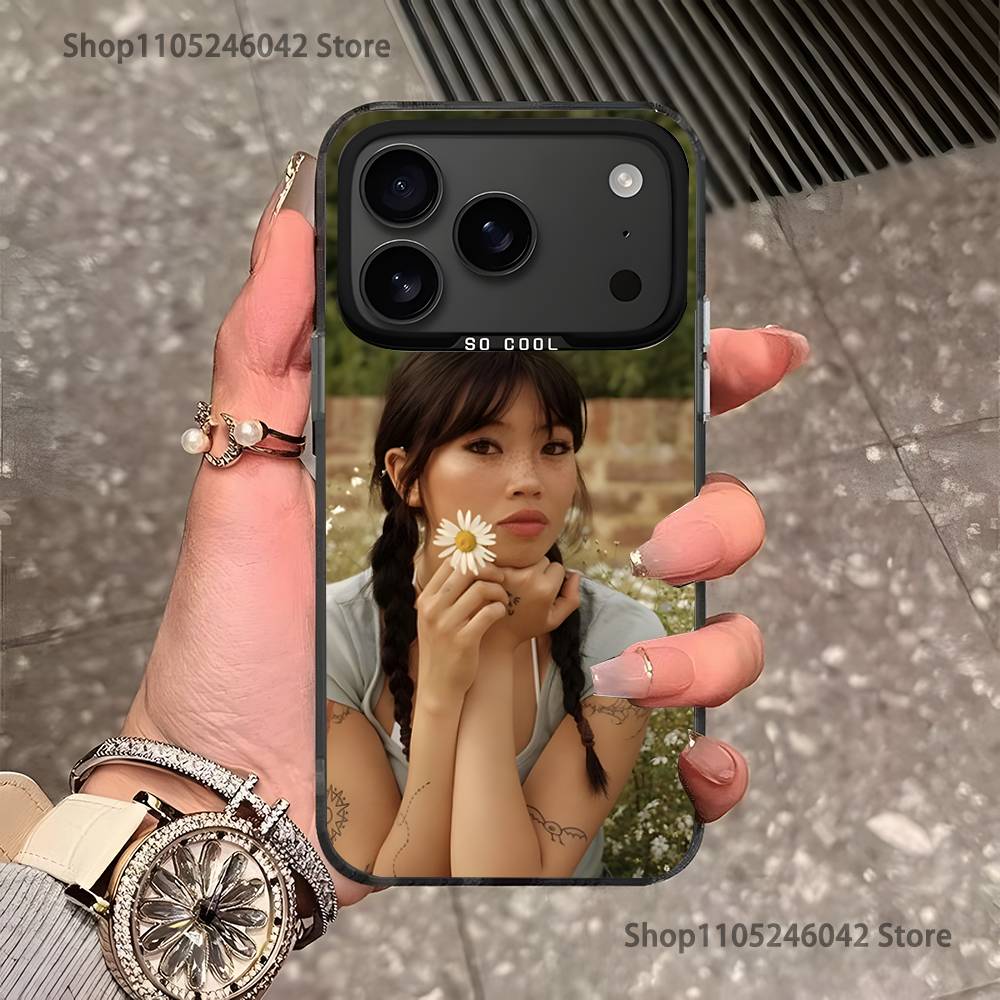 B-beabadoobee Beatopia For iPhone 17,16,15,14,13,12,11,Pro,MAX,Plus Black Shockproof Candy Matte Cover