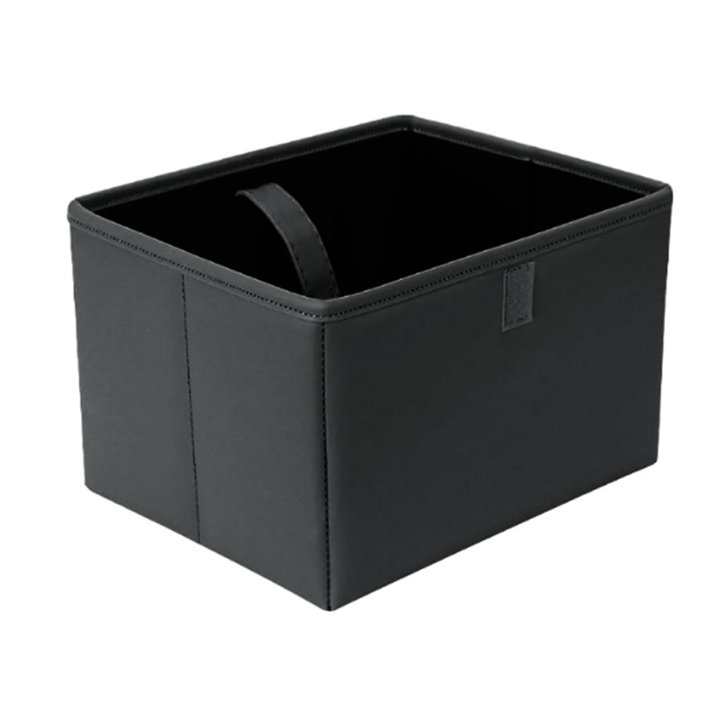 RIZES Car Trash Passenger Seat Storage Hanging Storage Box for Back Black Can, Dustbin, Box, Foldable, Non-Toppling, Seats, Square,