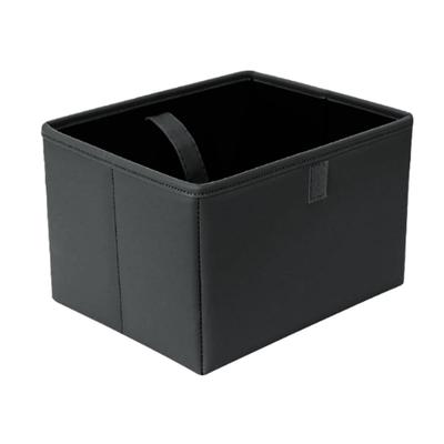 RIZES Car Trash Passenger Seat Storage Hanging Storage Box for Back Black Can, Dustbin, Box, Foldable, Non-Toppling, Seats, Square,