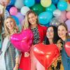 12Pcs Inflatable Heart Foil Balloons 18 Inch Valentine's Day Balloon  Birthday Party