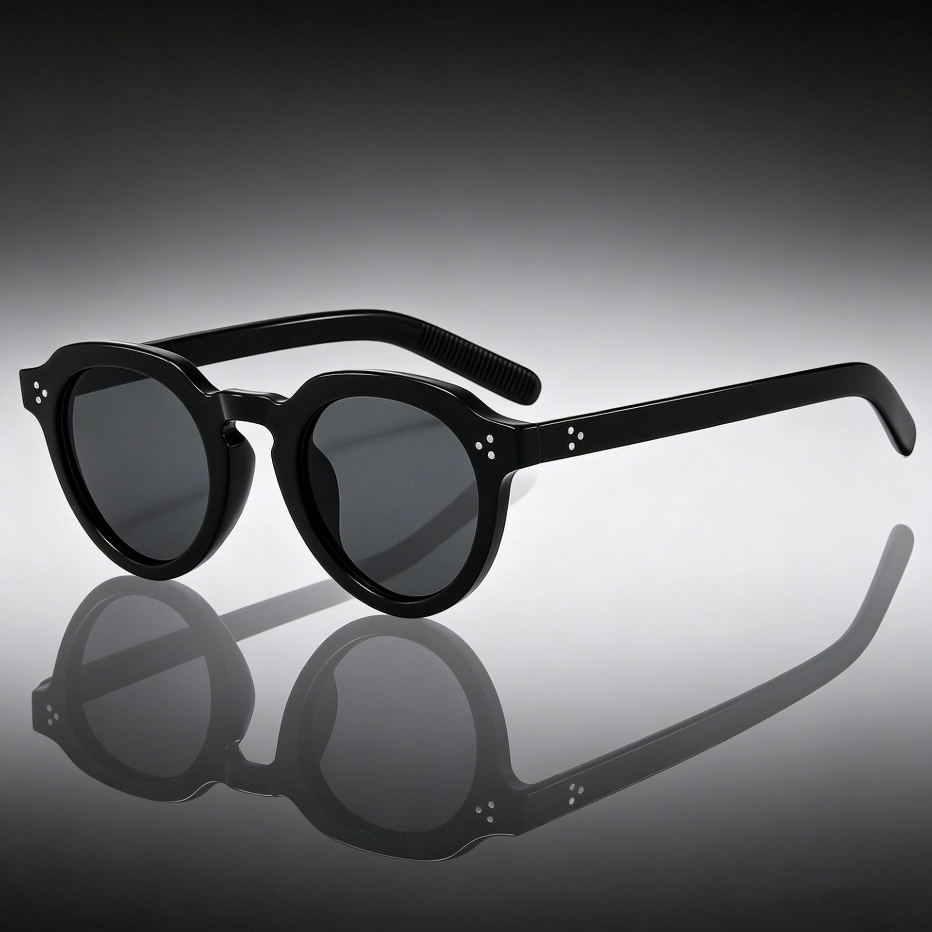 Unisex European Retro Round Frame Sunglasses - UV Protection Fashion Trend Driving Glasses