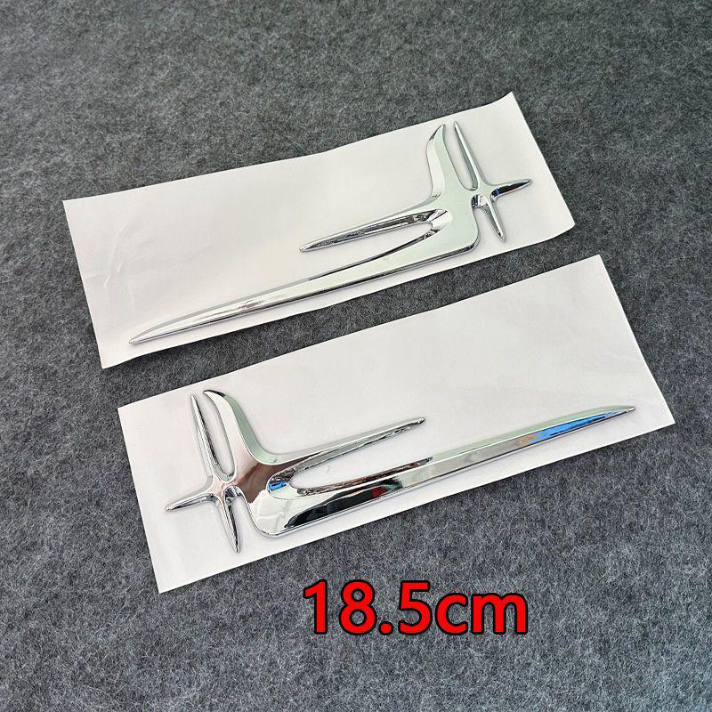 Mercedes-Benz New C-Class, E-Class, A-Class Rear Side Emblem & Angel Wings Sticker for E300L/C260L Long Version