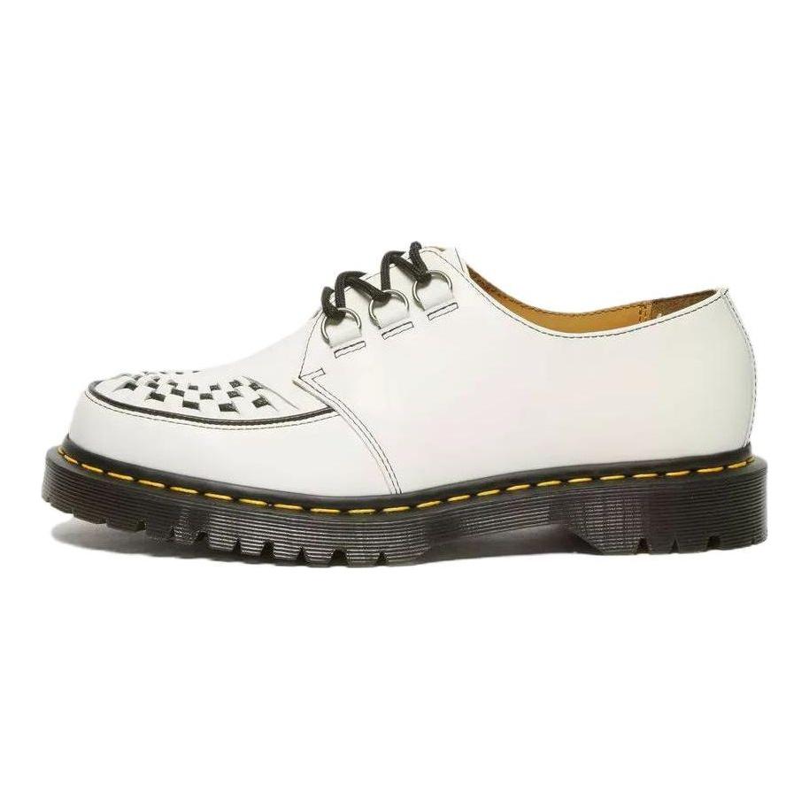 Dr. Martens Leather Fashion Comfortable Minimalist Low-Top Casual Shoes Unisex Casual Shoes White 31499100