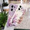 Falling Flowers Phone Case For Xiaomi Redmi Note 14 13 12 12S 11 11S 10 10S 9 9S Pro Plus 4G 5G Liquid Silicone Cover