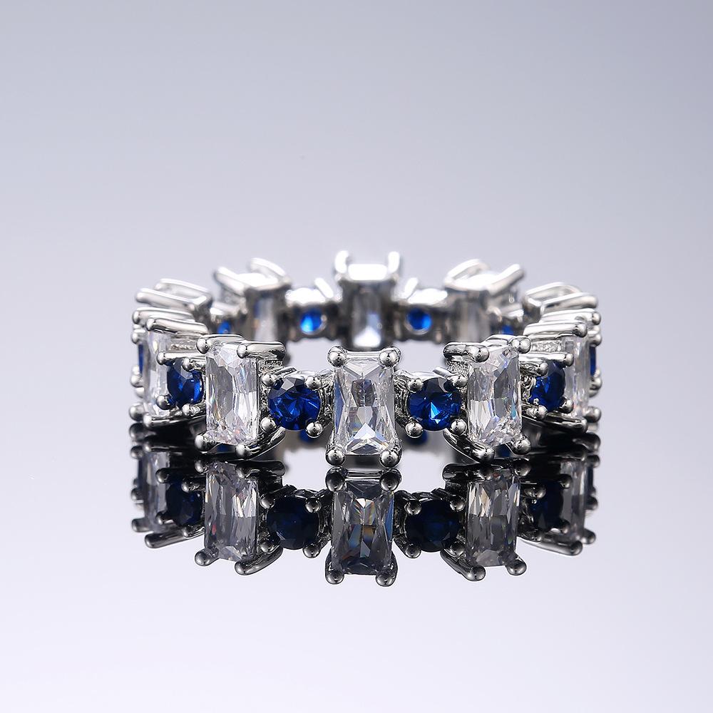 

Exquisite And Fashionable Square Zircon Women S Ring, Cute Girl Index Finger Ring Versatile Jewelry 10