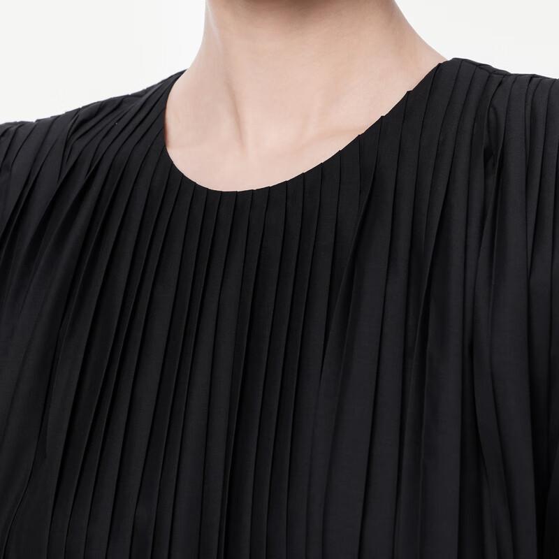 JNBY 2024 Summer Slim Fit Sleeveless Round Neck Dress