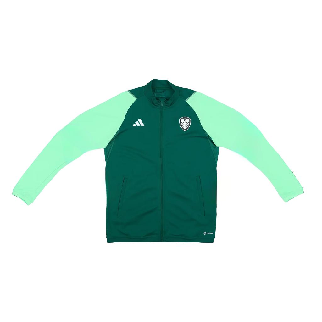 

Adidas Leeds United Training Jacket 2023-24 Season Kriesensio Summerville Stand Collar Zipper Color Block Jacket Men jackets HU1303 S