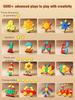 Magnetic Building Blocks Wooden Geometric Puzzle Exercise for Brain Intelligence Development Geometric Thinking Training for 2-8