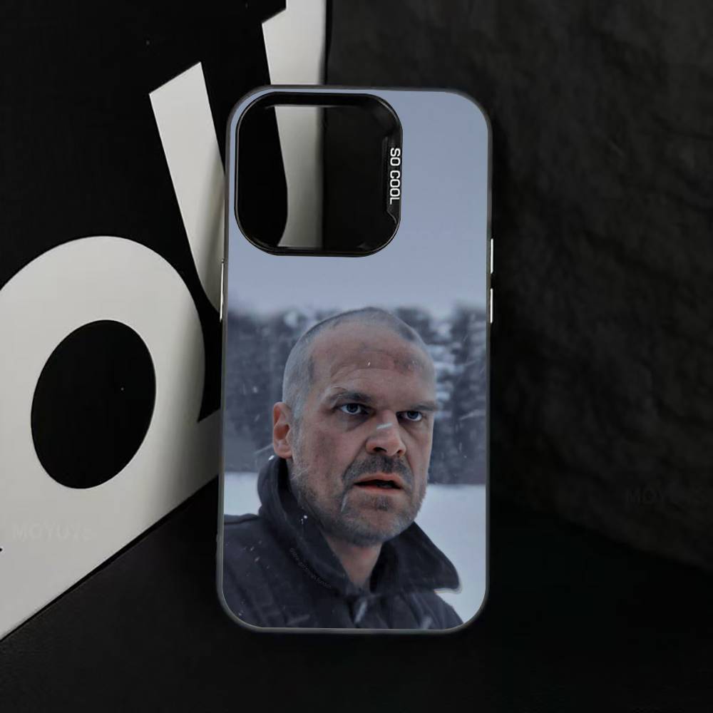 D-Harbour Actor Phone Case For iPhone 17,16,15,14,13,12,11 Plus,Pro Max,XS,Colored Silver Plated Inside Cover