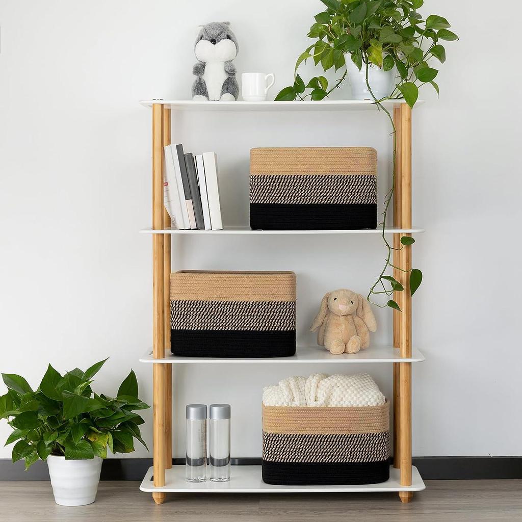 Cotton Rope Woven Basket: Desktop Organizer & Toy Storage