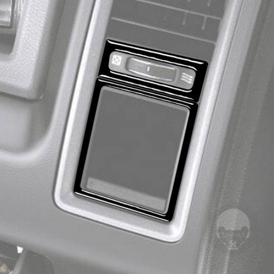 Glossy Piano Black Headlight Switch Air Vent Cover For RAM 1500 2500 3500 13-18