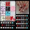 12Grids/Box Mixed Resin Bowknot Nail Art Decorations 3D Charms Kawaii Colorful Bow  Diy Manicure Tools Parts
