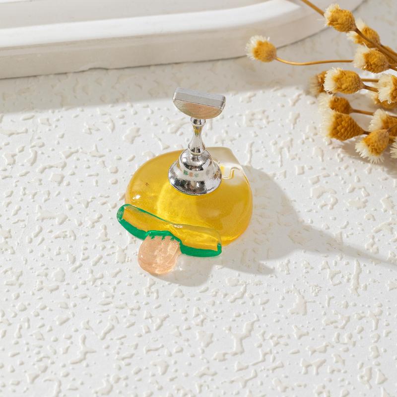 

Милый фруктовый поднос для клубники, шахматный, магнитный, подставка для демонстрации типсов для ногтей, акриловый держатель для показа ногтей, для практики гель-лаком, для демонстрации накладных ногтей peach