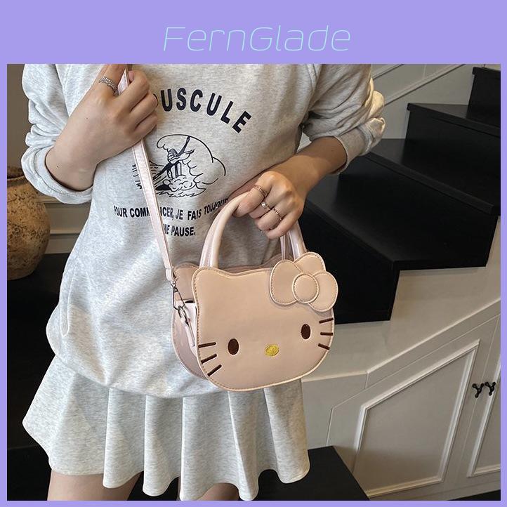 Hello Kitty Small Shoulder Bag For Women With Pu Material And Printed Design