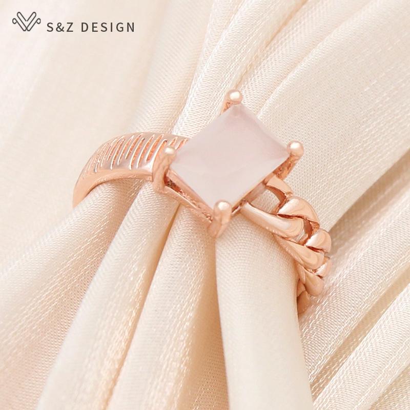 

Модные элегантные прямоугольные кольца с кубическим цирконием цвета розового золота для женщин, модные ювелирные изделия для свадебной вечеринки, подарок