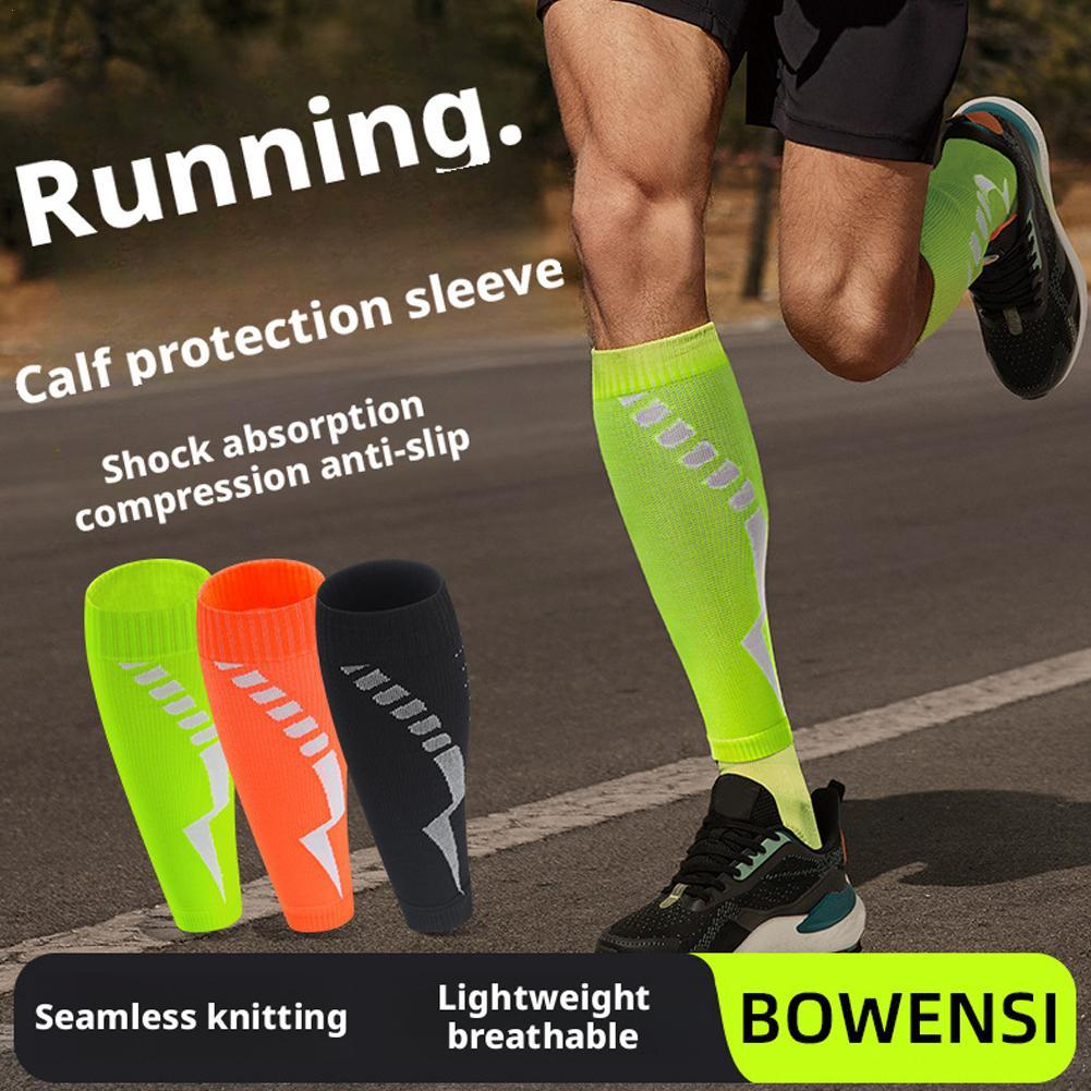 1 pièce Manches de compression pour mollet Manchon de compression pour jambe Chaussettes de compression sans pied Support pour mollet Chaussettes pour jambe Pour Football Course à pied