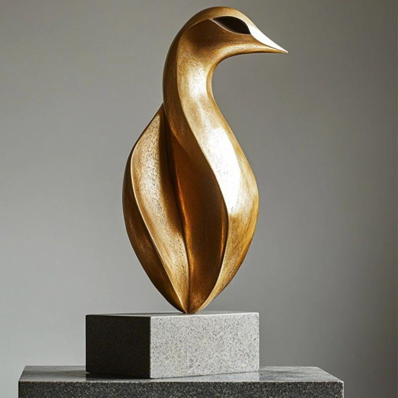 Modern Sculptures Creative Resin Figurines Abstract Art Miniature Ornaments for Offices Table Decorations and Accessories room