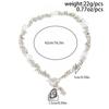 Salircon Unregelmäßige Perlen Choker Halskette Damen Mode Elegant Schwarzes Acryl Strassstein Anhänger Hals Hochzeit Party Schmuck Geschenke