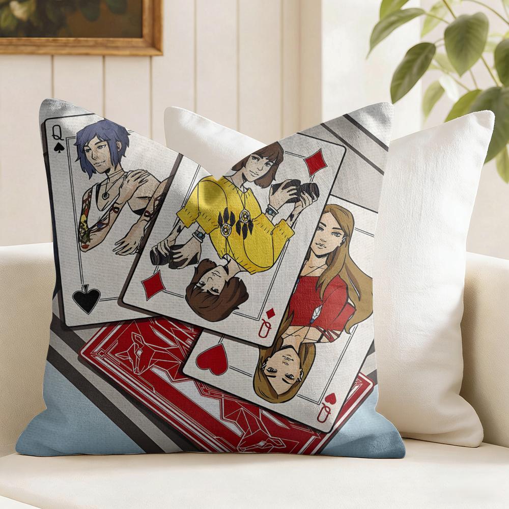 LLife is SStrange Game Cushion Cover Summer Linen Pillow Case Organic Fabric Cushion Cover DoubleSided Print Sofa Home Decor
