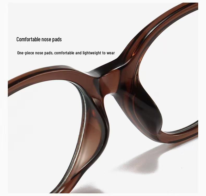 Brown Cat-Eye Acetate Frame with Myopia & Blue Light Prescription Lenses