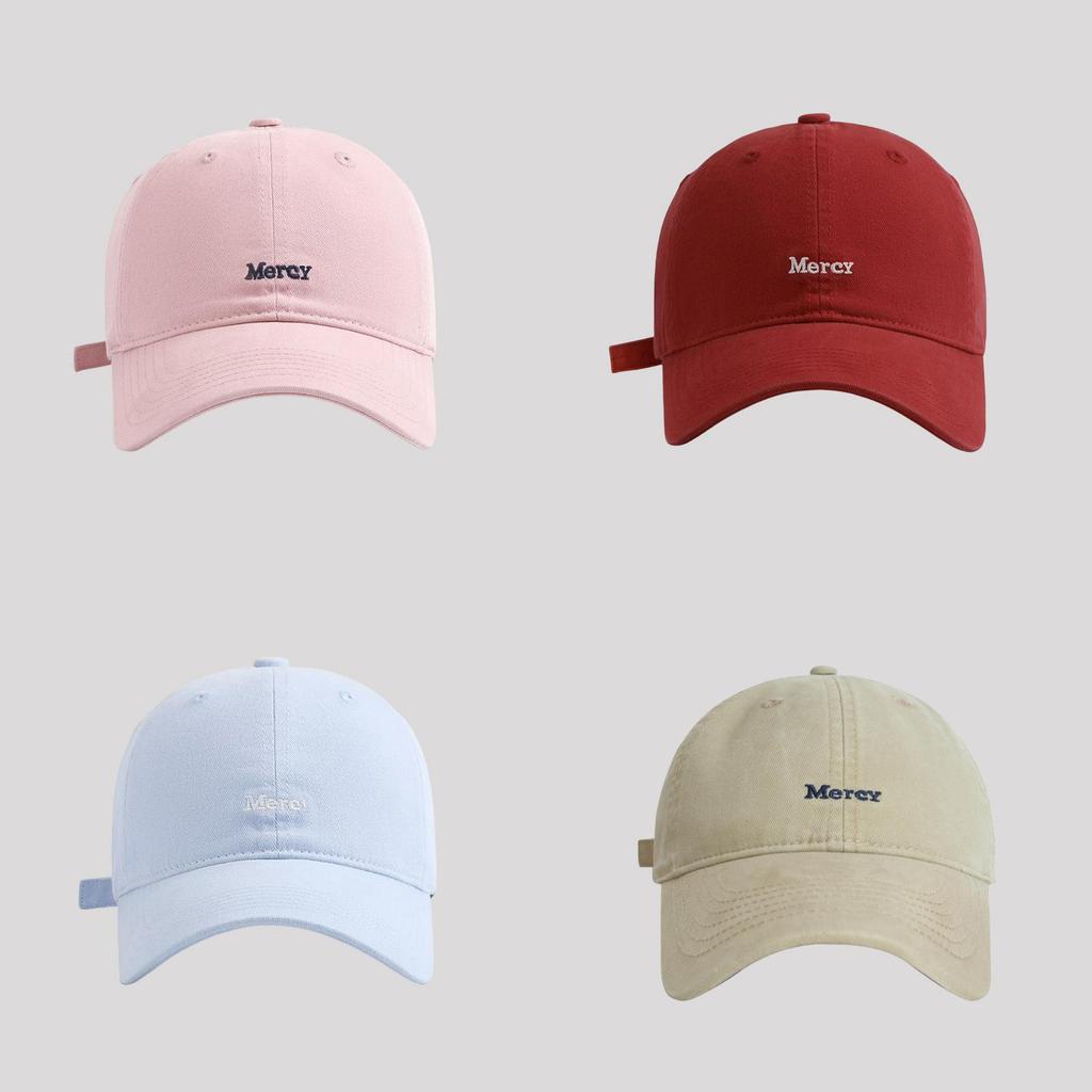 Embroidered Letter Baseball Cap With Wide Brim For Summer Sun Protection