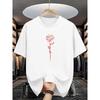 Herren Mode T-Shirt Minimalistisches Muster Gedrucktes Herren T-Shirt Top