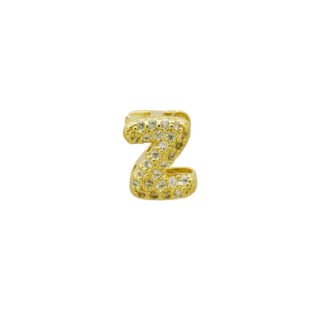 Plein de Bulles de Zircon 26 Lettres de l'Alphabet Anglais Noms Pendentif Or Collier Chaîne Clavicule Femme