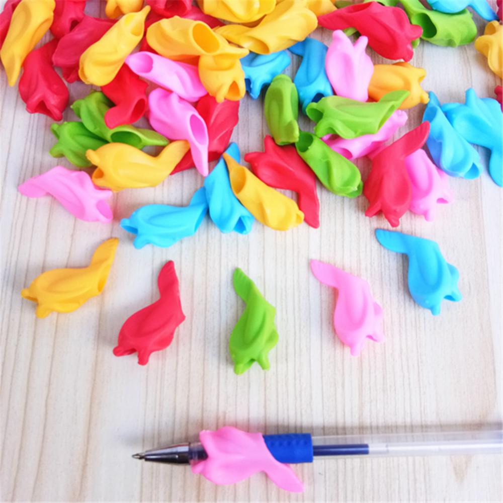 Dolphin-Shaped Silicone Pen Grip for Posture Correction