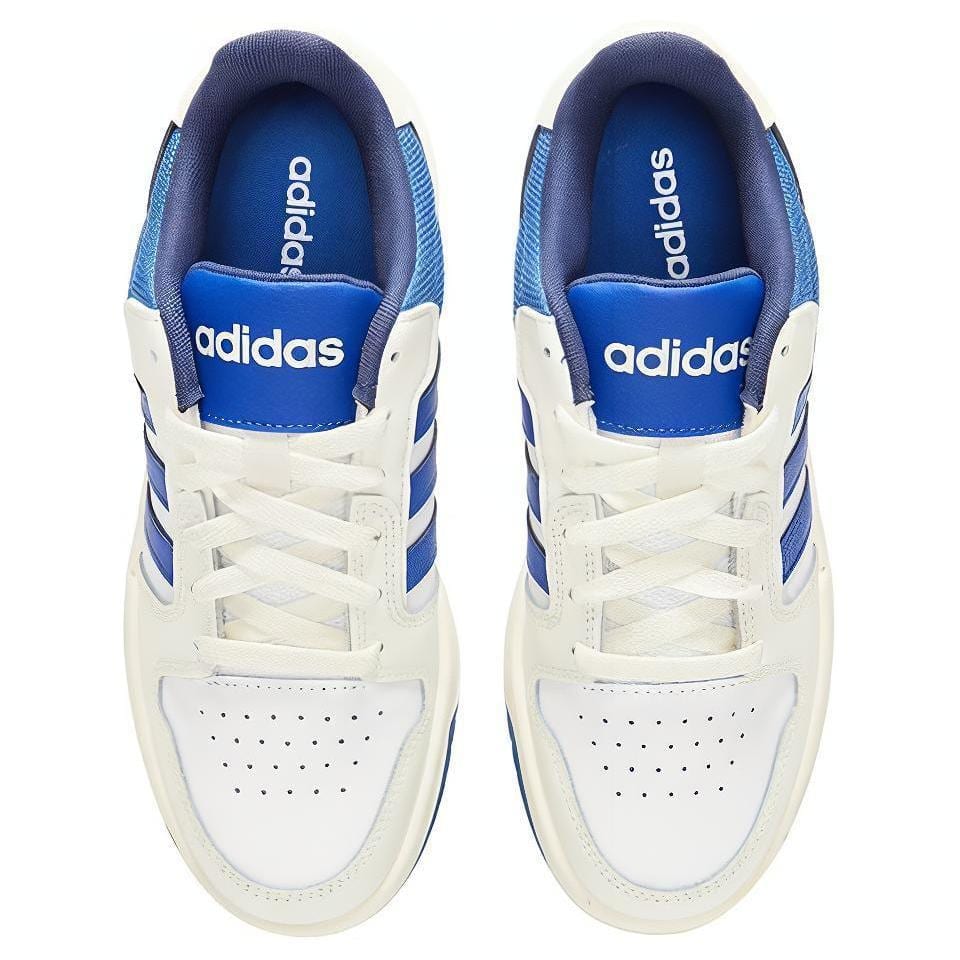 Adidas Neo Entrap Synthetic Leather, Split Cow Leather Low top Skateboard Shoes Unisex White Blue HR1931