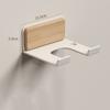 No Drilling Bathroom Shelf Wall Mount Hairdryer  Storage Rack Hair Blow Dryer Stand  Bedroom