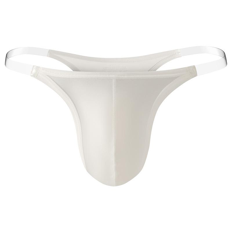 Herren Sexy G-String T-Rücken String Bikinihöschen Luxuriöse Seidige Dessous Unsichtbarer Träger Unterwäsche Beutel Höschen Bikinihöschen
