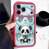 Blue Coat Panda Pattern Case For iPhone 17 Pro Max Funda Shockproof Bumper Cover For iPhone 16 Pro Max 15 14 13 12 11 Air 16E