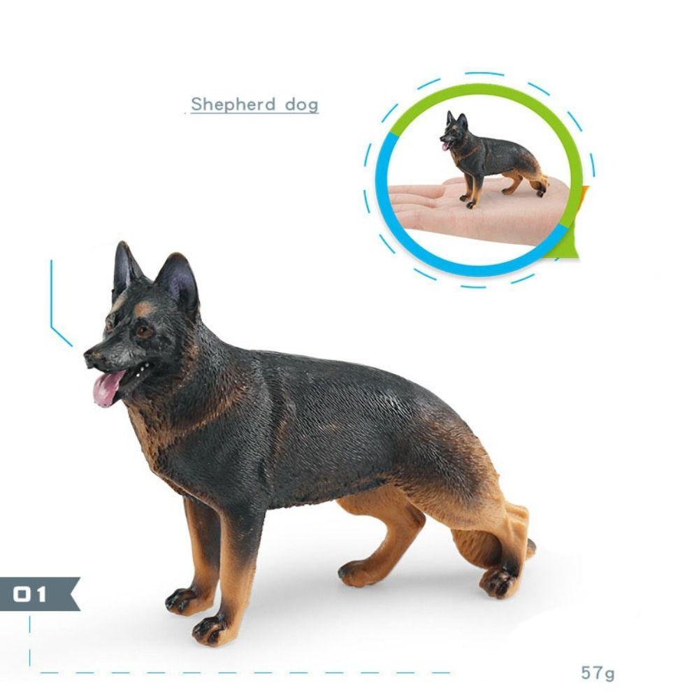 Labrador Rottweiler Puppy Dog Figurine Shepherd Dog Simulation Dog Statue  Desktop Ornament