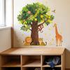 Cartoon Animals, Giraffe, Little Lion, Children's Bedroom, Study Room, Home Furnishings, Wall Decoration, Wall Stickers