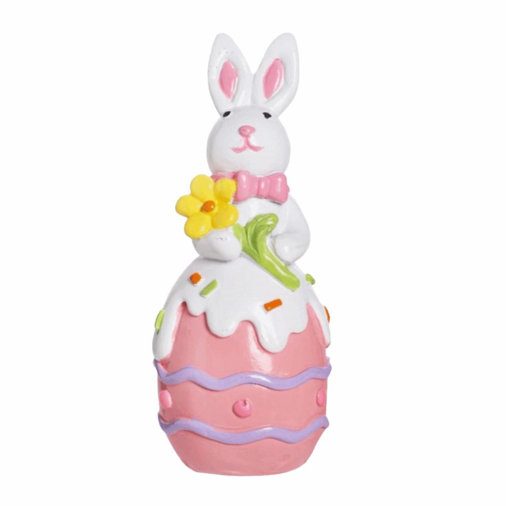 

Simulation Bunny Easter Bunny Figurine Hand-Painted Easter Bunny Ornament Lifelike Rabbit