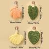 Soft Texture Leaf Style Hand Towel Double-layer Thickened Design Absorbent Handkerchief Highly Absorbent with Hanging Lanyard