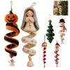 Kreative Feiertagshobbys für Frauen Weihnachts-Spiralhäkel-Set, DIY Schneemann Weihnachtsmann Bastel-Strickzubehör für Erwachsene Handgefertigtes Hängeornament