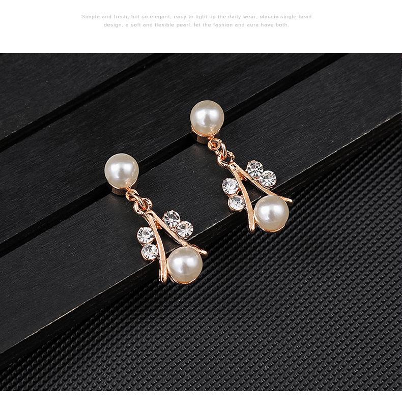 Set Nuntă Colier și Cercei cu Perle Coreene - Bijuterii la Modă din Aliaj Electroplacat