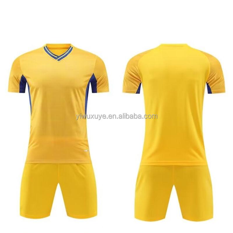 Cheap Custom Design College 15 Football Jersey Blank Soccer Shirt Adult Football Uniform Set Breathable 100% Polyester