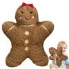 Cute Christmas Gingerbread Man Pillow Plush Toys Soft Stuffed Animal Doll Christmas Gifts For Children Kids Xmas Home Decoration