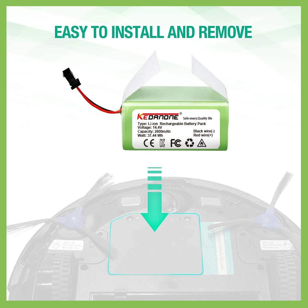 Akumulator litowo-jonowy do urządzeń Conga 990, 1090, Tesvor X500, Ecovacs, Deebot N79, N79s, Dn622, Eufy, Robovac 11, 11s, Robovac 30 itp.