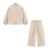 Montagut Girls' Half-Zip Sweatshirt & Wide-Leg Pants Set